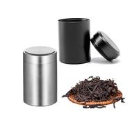 KSBBHDS Lot de 2 Boîtes Hermétiques en Aluminium - Boîtes en Métal pour Thé - Bouteilles Pratiques - Rangement pour Adolescent