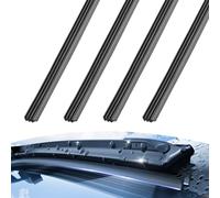 KSBBHDS Lot de 4 bandes d'essuie-glace de rechange en caoutchouc sans os 800 mm pour voitures privées, bus, camions