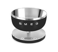 Smeg Balance de cuisine KSC01BLMWW – Bol inox, fonction tare, 5 kg, g/ml et lb.oz/fl.oz – Noir mat