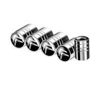 KSCZCB Auto Bouchons de Valve de Pneu pour Citroen C4 2018-2023, Capuchon Antipoussière de Roue Résistant à la Corrosion Voiture Pneu Couvre-Valve Accessoires,Silver