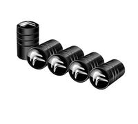 KSCZCB Auto Bouchons de Valve de Pneu pour Citroen C4 2018-2023, Capuchon Antipoussière de Roue Résistant à la Corrosion Voiture Pneu Couvre-Valve Accessoires,Black