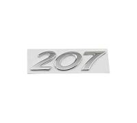 KSCZCB Auto Emblème pour Peugeot 207 CC, Logo de Autocollants de Lettrage Auto Décalcomanies D'insigne pour Remplacer l'emblème Décoration Accessoires,207-Silver