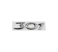 KSCZCB Auto Emblème pour Peugeot Partner, Logo de Autocollants de Lettrage Auto Décalcomanies D'insigne pour Remplacer l'emblème Décoration Accessoires,301-Silver