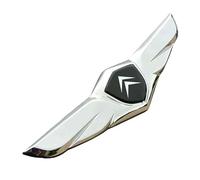 KSCZCB Auto Emblèmes pour Citroen C6, Décalcomanies D'insigne Voiture Emblème Badge Autocollants avec Logo pour La Décoration de Voiture Accessoires,Silver-Black