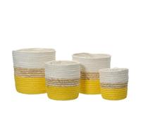 KSD Lot de 4 Pots tricolores 100% recyclés - Marque EAN : 8720725751996