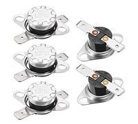 KSD301 Thermostat 75 ° C 10A Normalement Ouvert N.0 Disque Snap Interrupteur De Contrôle De Limite Thermostat À Micro-ondes Interrupteur Thermique 5 pcs