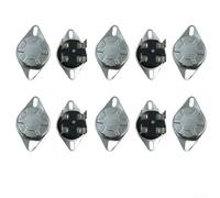 KSD302X Lot de 10 limiteurs de température bipolaire 4 broches 20 A 250 V -30 °C à 350 °C Réinitialisation manuelle pour appareils ménagers et automatisation