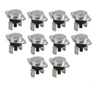 KSD303 Interrupteur de commande 10 A 250 V Thermostat de réinitialisation manuelle 45 C à 150 C Normalement fermé et ouvert pour distributeur d'eau Appareils ménagers Équipement industriel Métal