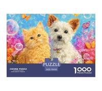 Ksdiy2024_a_Cute_Cat_and_Dog_Surrounded_by_Colorful_Butterflies_404b73b8-ca92-4ce7-b5db-ed93bdbb9996 Pièces Découpées Précisément Idéal pour Réduire Le Stress, La Calme Mentale Et Profiter De Moments