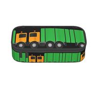 KSEFXXPKA Trousse à crayons avec impression « I Love Garbage Trucks » - Spacieuse - En tissu Oxford - Avec plusieurs compartiments, Noir , Taille unique, Sac à dos enfant