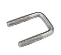 KSeSii 1/2 pièces M6 M8 M10 304 boulon en U en acier inoxydable boulon à angle droit vis carrée boulon clip vis de serrage clip de tuyau clip de tuyau pince en U(M8x60x100-1pcs)