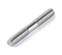 KSeSii 1/2 pièces M6 M8 M10 304 tige Double filetage en acier inoxydable vis goujon vis tige goujon boulon GB901 L = 25-200mm(M8x100mm(1PCS))