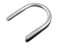 KSeSii 1/2 pièces M6 M8 M10 M12 304 A2 acier inoxydable rond coude U boulon U vis en forme de U collier de serrage tuyau tube fixation boucle clip sangle(M6-2PCS,22mm)
