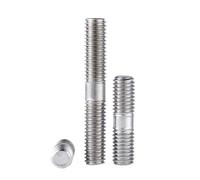 KSeSii 1 à 10 tiges filetées à double extrémité en acier inoxydable 304, M3, M4, M5, M6, M8, M10, M12, M16, boulons à double extrémité, tige filetée à double tête(M8-3PCS,35mm)