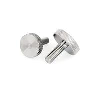 KSeSii 1 à 10 vis à Oreilles en Acier Inoxydable M2 M2.5 M3 M4 M5 M6 M8 M10 GB835 304 vis à tête Plate à Serrage Manuel(X 10mm,M6 2PCS)