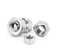 KSeSii 1 à 20 pièces M4 M5 M6 M8 M10 M12 M14 M16 M18 M20 M22 M24 304 écrou à filetage fin hexagonal en acier inoxydable pas de vis 0,5/0,75/1,0/1,25/1,5/2,0 mm(M8x0.75mm-3pcs)