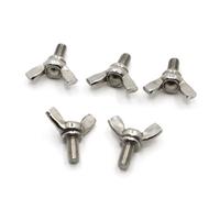 KSeSii 1 à 5 boulons à Oreilles, vis Papillon en Acier Inoxydable 304 M3 M4 M5 M6 M8 M10, vis à tête Papillon DIN316(20mm,M3 5pcs)