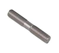 KSeSii 1 à 5 tiges filetées à double extrémité en acier inoxydable 304, M3, M4, M5, M6, M8, M10, M12, M16, barre filetée à double tête(M16-1Pcs,30mm)