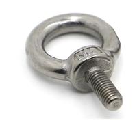 KSeSii 1 pièce de vis à œillet de levage, anneau de levage, écrou de crochet, vis M3 M4 M5 M6 M8 M10 M12 en acier inoxydable 304(Lifting Eye Screws,M4 1pc)