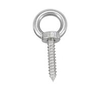 KSeSii 1 pièce écrou à œil en acier inoxydable 304, vis autotaraudeuse, œil de mouton, anneau rond, vis autotaraudeuse, crochet M4 M5 M6 M8 M10 M12(80mm,M10 (1Pcs))