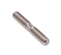 KSeSii 1 pièce M3 M4 M5 M6 M8 M10 M12 M16 tige filetée à double extrémité en acier inoxydable 304, boulon à goujon sans tête à double tête(30MM_M4)