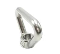 KSeSii 1 pièce M8 M10 M12 M14 M16 304 écrou à œil de levage triangulaire en acier inoxydable, anneaux filetés trapézoïdaux adaptés aux boulons de poignée(M10-1Pcs)