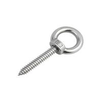 KSeSii 1 pièces M4 M5 M6 M8 M10 M12 304 A2 acier inoxydable autotaraudeuse oeil anneau écrou boulon oeil crochets de levage son haut-parleur vis autotaraudeuses(M5x50mm)