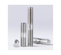 KSeSii 5 pièces métrique M8 Double extrémité tige filetée longueur 30mm - 100mm 304 goujons en acier inoxydable tige dent bâton Double tête barre filetée(M8x80mm)