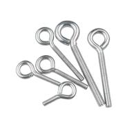 KSeSii Boulon à œil en acier au carbone, anneau de crochet, boulon fermé, œil de mouton, vis à dents de Machine M3 M4 M5 M6 M8 M10, 1 à 10 pièces(10pcs M4X20)