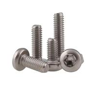 KSeSii Lot de 10/50 vis à tête cylindrique M1.4 M1.6 M2 M2.5 M3 M4 M5 M6 M8 en acier inoxydable 304 GB2672 à six lobes(30MM_M1.4 50PCS)