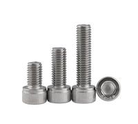 KSeSii Lot de 100 vis à tête hexagonale à six pans creux en acier inoxydable DIN912 M3 304 M3 x 4-35 mm(5mm)