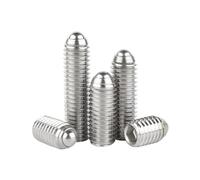 KSeSii Lot de 2 à 10 vis à tête hexagonale à ressort et à bille, en acier inoxydable 304 de qualité 12.9, M3, M4, M5, M6, M8, M10, M12, noires(304 stainless steel,6MM_M6(10PCS))