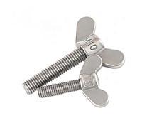 KSeSii Lot de 2 à 5 vis Papillon en Acier Inoxydable 304 / Boulon en Corne de Mouton Papillon/vis à Main M4 M5 M6(2pcs M5X30)