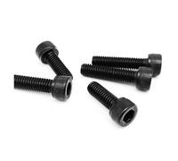 KSeSii Lot de 2 à 50 vis à tête cylindrique hexagonale en acier inoxydable 304 noir DIN912 M1.6 M2 M2.5 M3 M4 M5 M6 M8(3mm,10pcs M4)