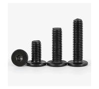 KSeSii Lot de 5 à 100 vis à tête hexagonale creuse ultra fines en acier inoxydable 304, M1.4, M1.6, M2, M2.5, M3, M4, M5, M6, M8, noires(X4mm,M2 100pcs)
