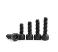 KSeSii Lot de 5 à 50 vis à tête cylindrique à six pans creux en acier au carbone 12.9 M2-M10 for moto, vélo, voiture(5mm,M2.5 50pcs)