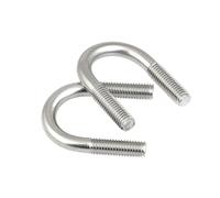 KSeSii Lot de 5 colliers de serrage en U en acier inoxydable M10 x L DIN3570, boulons en U M10 x 22-108(M10x63)