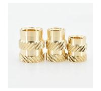 KSeSii Lot de 90 à 710 écrous à souder en laiton thermofusibles, embouts moletés for imprimante 3D, M2, M2.5, M3, M4, M5, M6, écrous moletés thermofusibles, for moulage par injection(M4 (400Pcs))