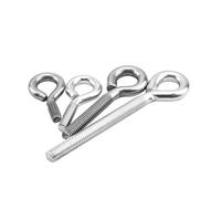 KSeSii Vis à œil de mouton, boulon à œil M3 M4 M5 M6 en acier inoxydable, crochet à anneau, boulon à œil, vis à Machine, 4 à 20 pièces(304,8MM_M3 10PCS)