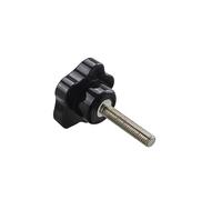 KSeSii Vis à pouce en bakélite M5 M6 M8 M10, 1 pièce, poignée de serrage à filetage en forme d'étoile, boulon à main, serrer le boulon en caoutchouc(M8x35-D40)