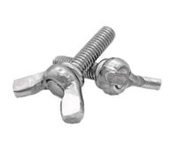 KSeSii Vis à serrer à la Main M3 M4 M5 M6 M8 M10, Boulon Papillon, Aile, vis à Pouce, Griffe en Acier Inoxydable A2-70, 2/10 pièces(12mm,M8 (2Pcs))