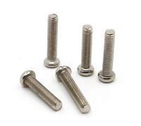 KSeSii Vis à tête cylindrique cruciforme nickelées, lot de 20 ou 50 pièces, M1.2, M1.4, M1.6, M2.5, M2, M3, M4, ISO7045, DIN7985, GB818(6mm,M1.6 50pcs)