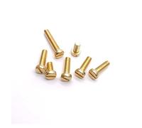 KSeSii Vis à tête cylindrique fendue en laiton GB65 et DIN84, boulon en laiton M2 M2.5 M3 M4 M5 M6 M8(M4x25 (30pcs))