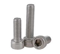 KSeSii Vis à tête hexagonale filetée à gauche, en acier inoxydable 304, filetage inversé, boulons à dent gauche M4 M5, 1 à 5 pièces(3pcs,M5x40)