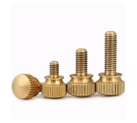 KSeSii Vis à tête moletée à tête Haute en Laiton Boulons de boîtier d'ordinateur à Double Couche Cuivre Pur M3 M4 M5 M6 M8 M10(16mm,M4 (5Pcs))