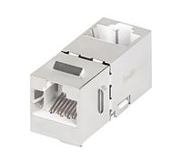 KSF5-3090 Interrupteur RJ45 trapèze argent cat : 5/5e dans le boîtier, pressé...