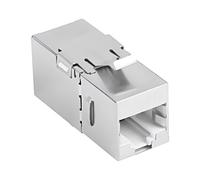 KSF6-3090 Interrupteur RJ45 argent cat : 6 prises RJ45, des deux côtés 8p8c L...