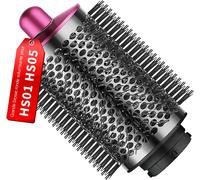 KSFAL-14.3Cm Grande Brosse Volumisante Ronde Améliorée Pour Accessoires Pour Dyson Pour Airwrap Hs01 Hs05 Multi-Styler Accessoire Pour Dyson Pour Airwrap Pour Cheveux Lisses Mous Et Plats (Rose¿