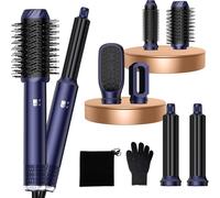 Ksfal-Air Styler Magic Twist Cheveux Hair Styler Avec 6 Accessoires,Seche Cheveux,Fer A Boucler,Brosse Soufflante,Brosse Lissante Pour Cheveux,Pour Sécher,Boucler,Lisser