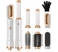 KSFAL-Air Styler Pro Seche Cheveux 6 En 1,1000W Brosse Soufflante Hair Styler,Brosse De Sèche-Cheveux Multifonction,Pour Cheveux Bouclés Et Lissés,Température Vitesse Du Vent Réglable